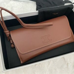 CELINE LEATHER POUCHETTE
